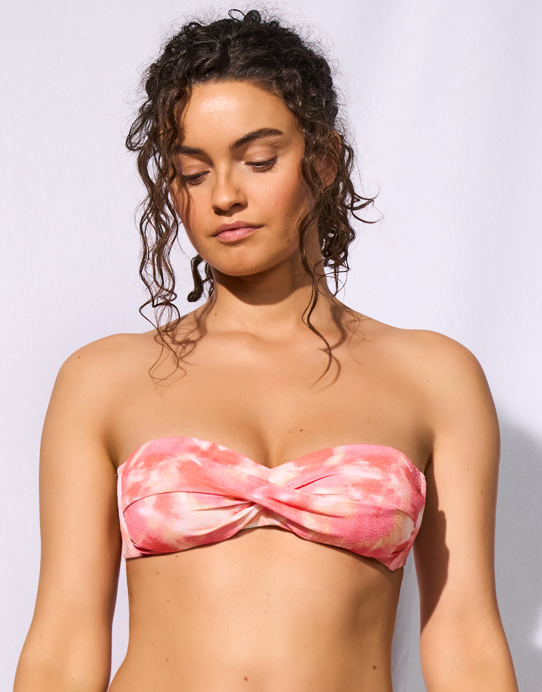Sunhaze Dreams Twist Bandeau Bikini Top - Solar Energy - Simply Beach UK