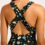 Modern Romance Cross Back Swimsuit - Black - Simply Beach UK