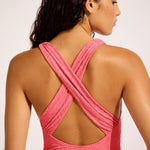 Luna Cross Back Swimsuit - Sunset Coral - Simply Beach UK