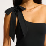 Beau One Shoulder Swimsuit - Black - Simply Beach UK