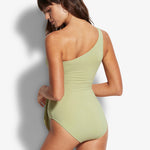 Active One Shoulder Swimsuit - Pear - Simply Beach UK