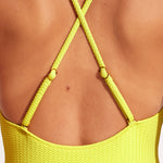 Sea Dive Scoop Neck Swimsuit - Wild Lime - Simply Beach UK