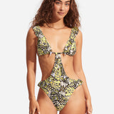 Take Flight Cut Out Swimsuit - Mandarin - Simply Beach UK