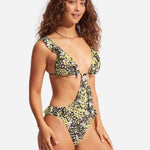Take Flight Cut Out Swimsuit - Mandarin - Simply Beach UK