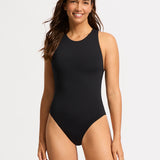 Collective High Neck Swimsuit - Black - Simply Beach UK