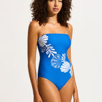Corfu Bandeau Swimsuit - Azure - Simply Beach UK