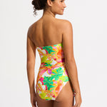 Wonderland DD Drawstring Bandeau Swimsuit - Fuchsia Rose - Simply Beach UK