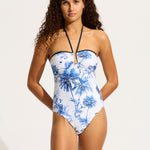 Marbella Trim Front Swimsuit - White - Simply Beach UK