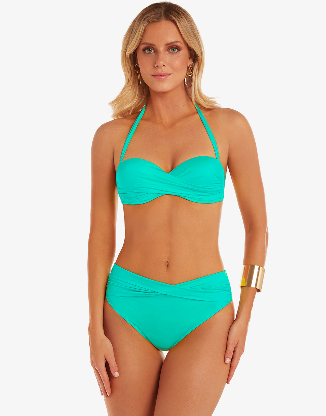 Roidal Ceylan Twist Front Bikini Pant - Menta - Simply Beach UK