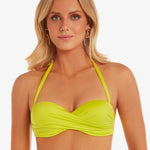 Ceylan Twist Bandeau Bikini Top - Lima - Simply Beach UK