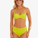 Ceylan Twist Bandeau Bikini Top - Lima - Simply Beach UK