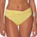 Ceylan Underwired Twist Bandeau Bikini Set - Yellow - Simply Beach UK