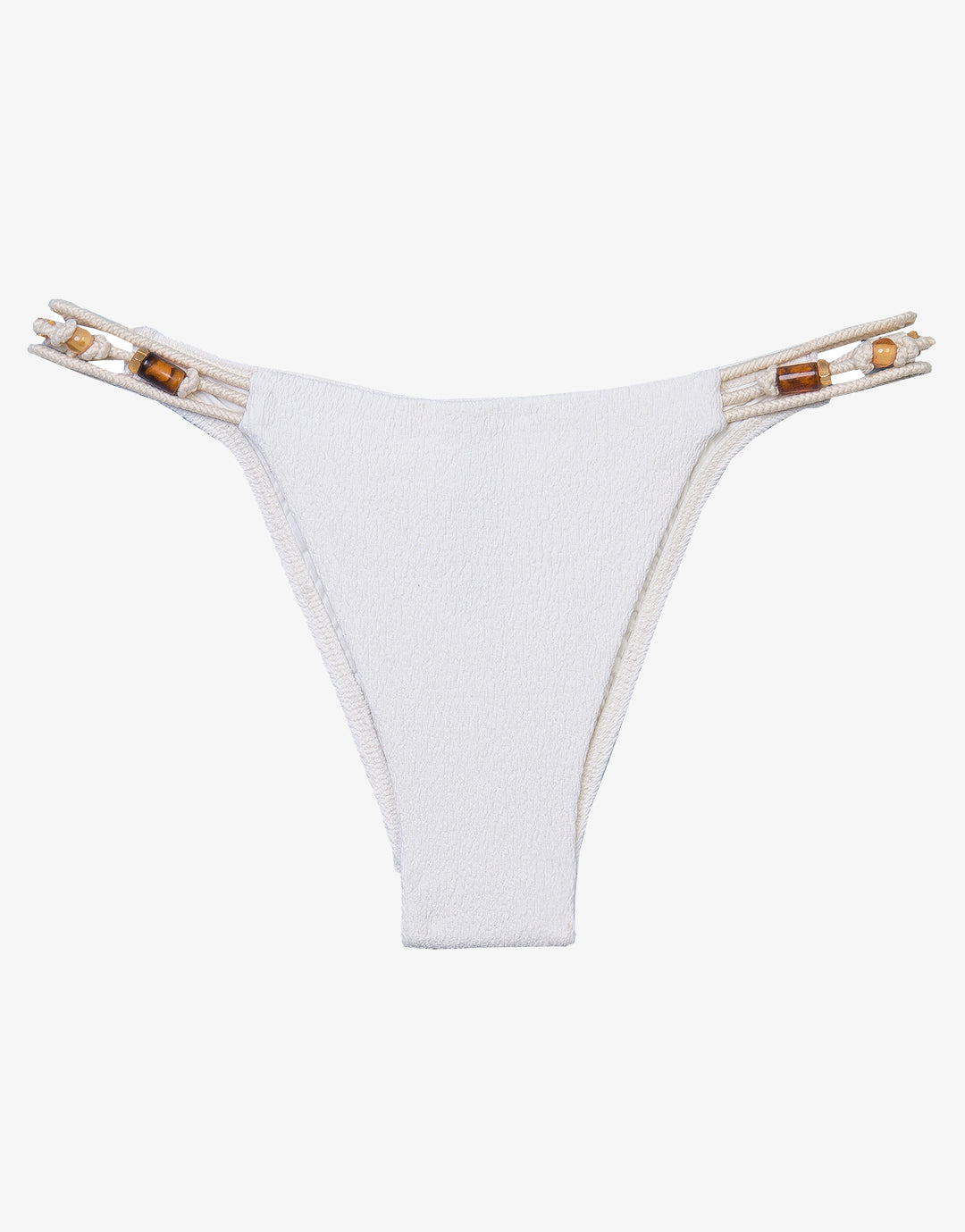 Firenze Flora Brazilian Bikini Pant - Off White - Simply Beach UK