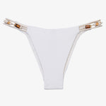 Firenze Flora Brazilian Bikini Pant - Off White - Simply Beach UK