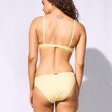 Watercult Suntouched Solids Ruched Side Bikini Pant - Lemony - Simply Beach UK