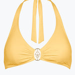 Watercult Suntouched Solids Halter Bikini Top - Lemony - Simply Beach UK
