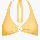 Watercult Suntouched Solids Halter Bikini Top - Lemony - Simply Beach UK