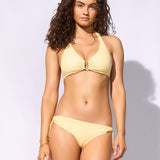 Watercult Suntouched Solids Halter Bikini Top - Lemony - Simply Beach UK