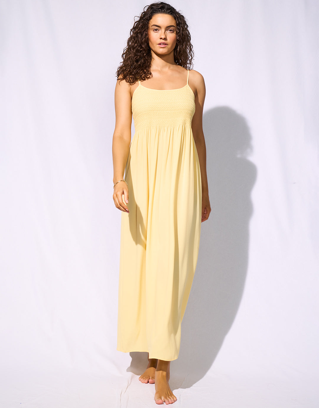 Watercult Suntouched Solids Strappy Dress - Lemony - Simply Beach UK