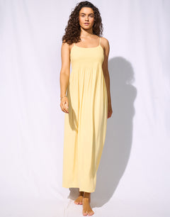 Watercult Suntouched Solids Strappy Dress - Lemony - Simply Beach UK