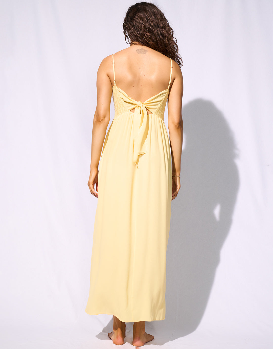 Watercult Suntouched Solids Strappy Dress - Lemony - Simply Beach UK