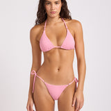 Sea Dive Slide Tri Bikini Top - Pop Pink