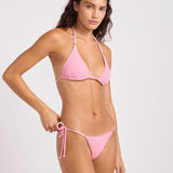Sea Dive Tie Side Rio Bikini Pant - Pop Pink