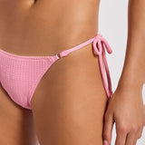 Sea Dive Tie Side Rio Bikini Pant - Pop Pink