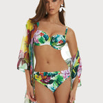 Tropic Underwired Balcony Bikini Set - Tropical - Simply Beach UK