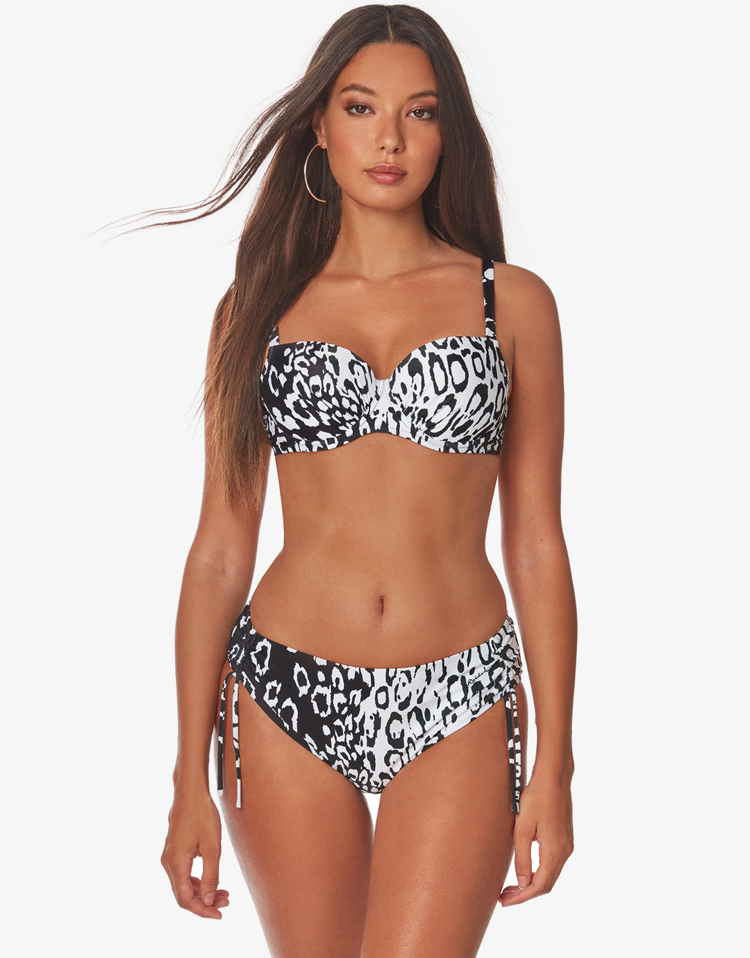 Kalina Underwired Bikini Set - Black and White - Simply Beach UK