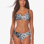 Kalina Underwired Bikini Set - Black and White - Simply Beach UK