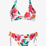 Dahlia Halter Bikini Set - Pink Floral - Simply Beach UK