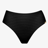 Essential Twist Full Coverage Bikini Pant - Soft Black