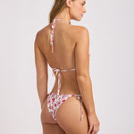 Seafolly Summer Chintz Longline Slide Tri Bikini Top - Ecru - Simply Beach UK