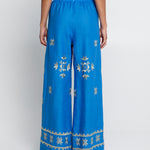 Greek Archaic Kori Lefkada Trousers - Blue Raf and Champagne - Simply Beach UK