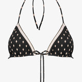 Soul Spots Triangle Bikini Top - Black - Simply Beach UK