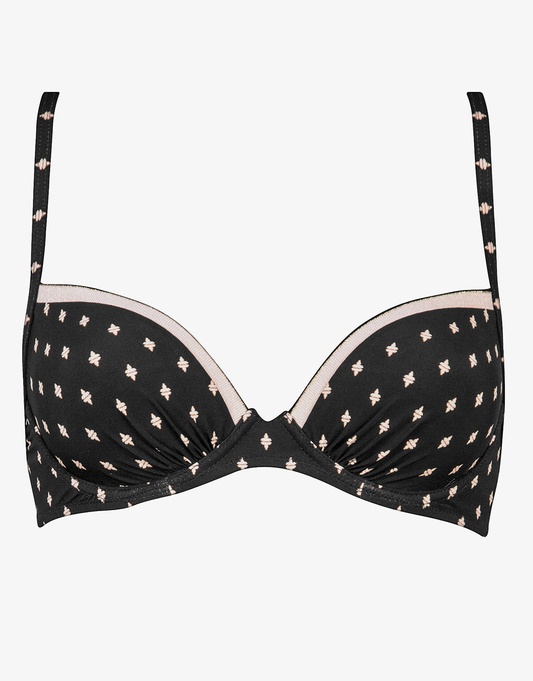 Soul Spots Underwired Bikini Top - Black - Simply Beach UK