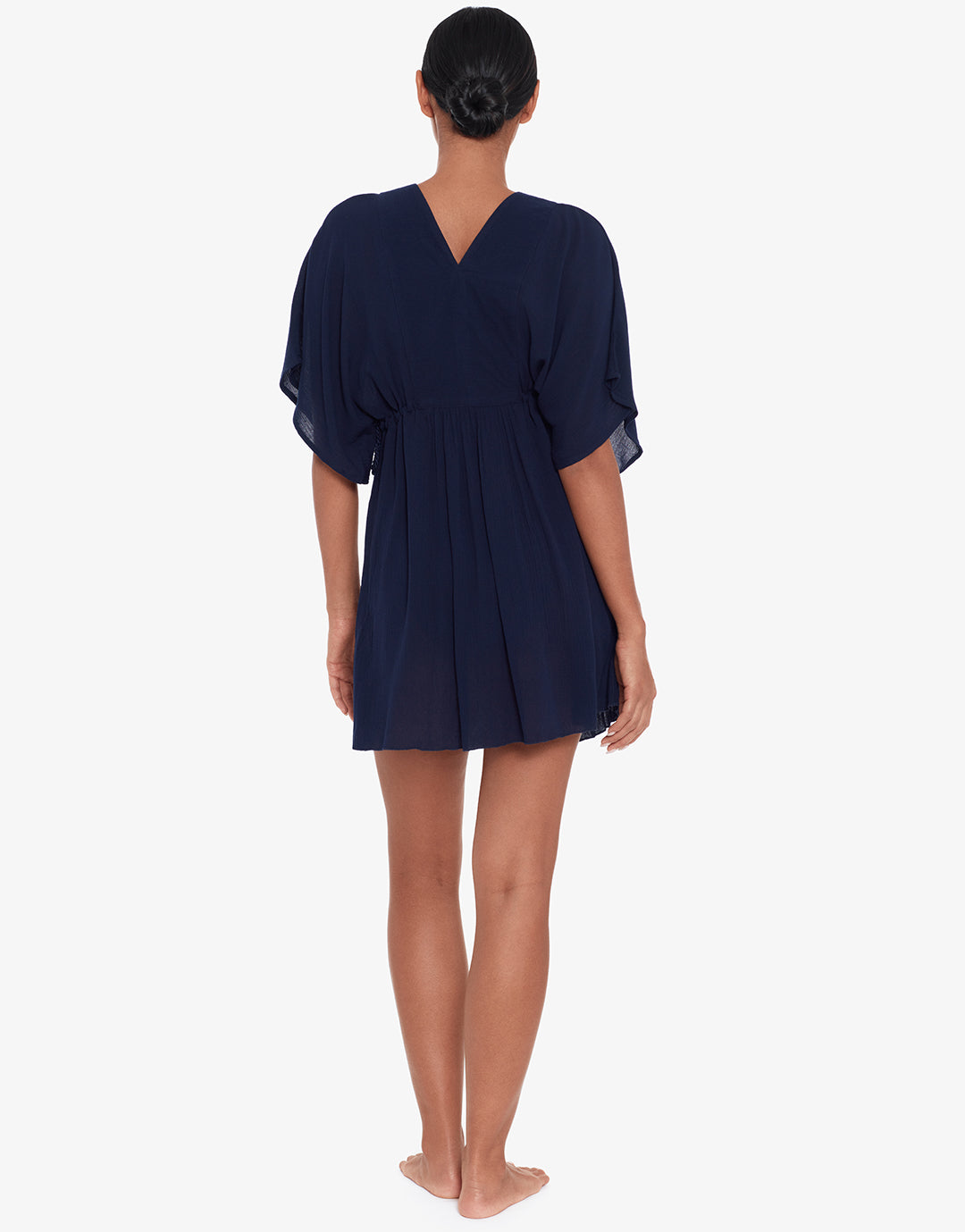 Crinkle Tunic Beach Dress - Dark Navy - Simply Beach UK