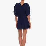 Crinkle Tunic Beach Dress - Dark Navy - Simply Beach UK