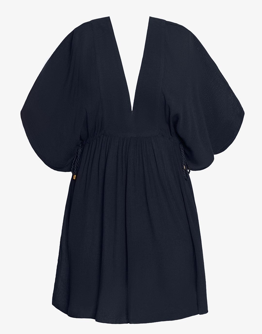 Crinkle Tunic Beach Dress - Black - Simply Beach UK