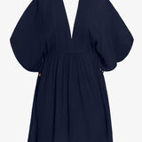 Crinkle Tunic Beach Dress - Dark Navy - Simply Beach UK