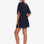 Crinkle Tunic Beach Dress - Black - Simply Beach UK
