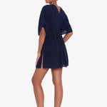 Crinkle Tunic Beach Dress - Dark Navy - Simply Beach UK