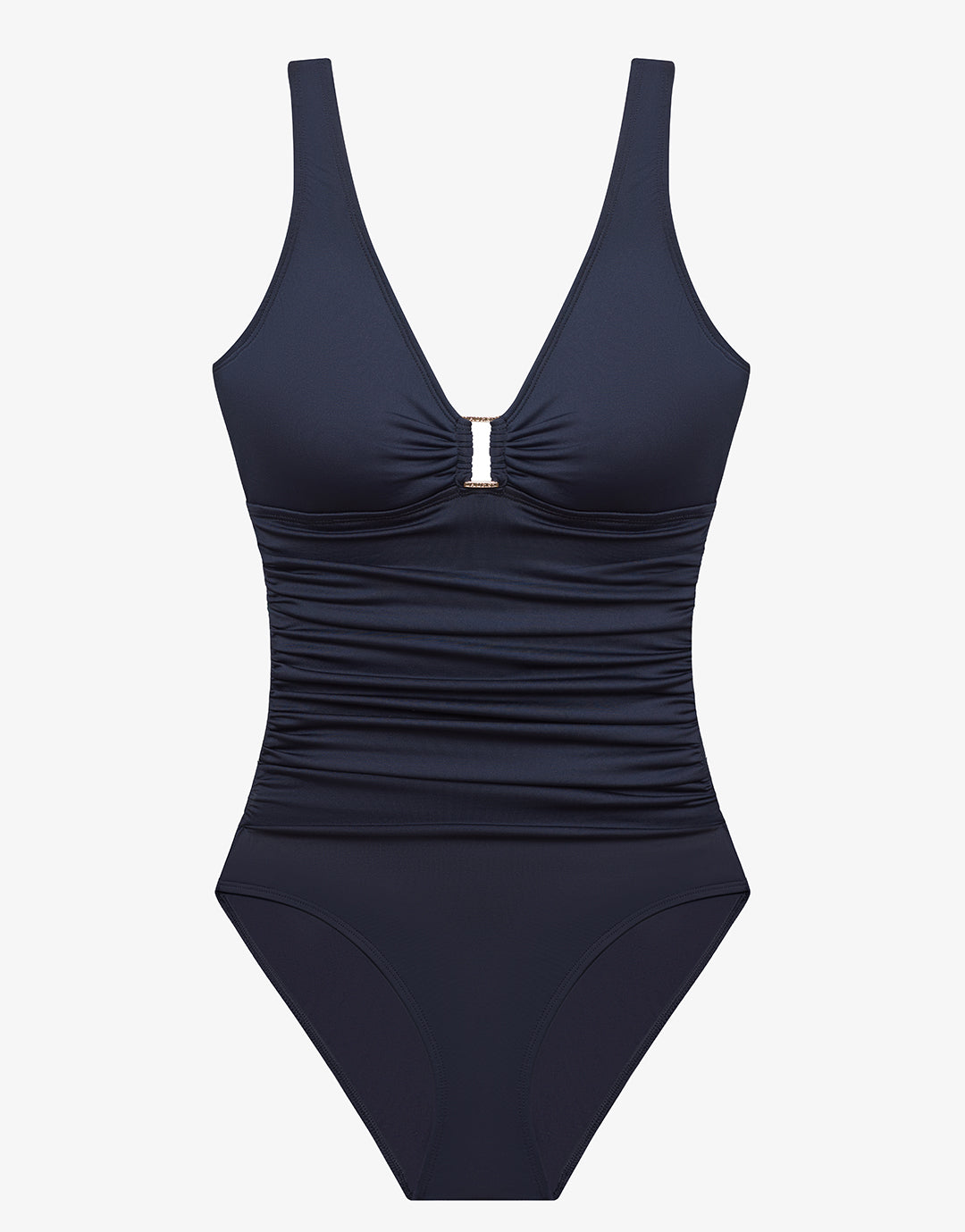 Beach Club Solids Ring OTS Underwired Swimsuit - Dark Navy - Simply Beach UK