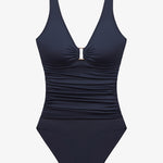 Beach Club Solids Ring OTS Underwired Swimsuit - Dark Navy - Simply Beach UK