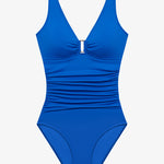 Beach Club Solids Ring OTS Underwired Swimsuit - Electric Blue - Simply Beach UK