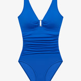 Beach Club Solids Ring OTS Underwired Swimsuit - Electric Blue - Simply Beach UK