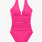 Beach Club Solids Ring OTS Swimsuit - Passionfruit - Simply Beach UK