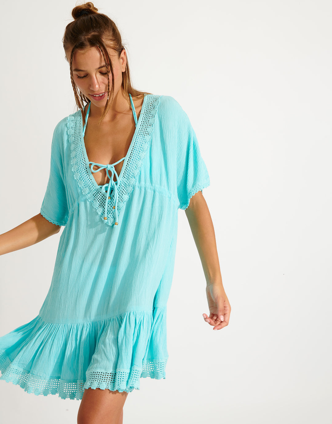 Seatime Avelle Beach Dress - Turquoise - Simply Beach UK
