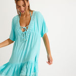 Seatime Avelle Beach Dress - Turquoise - Simply Beach UK